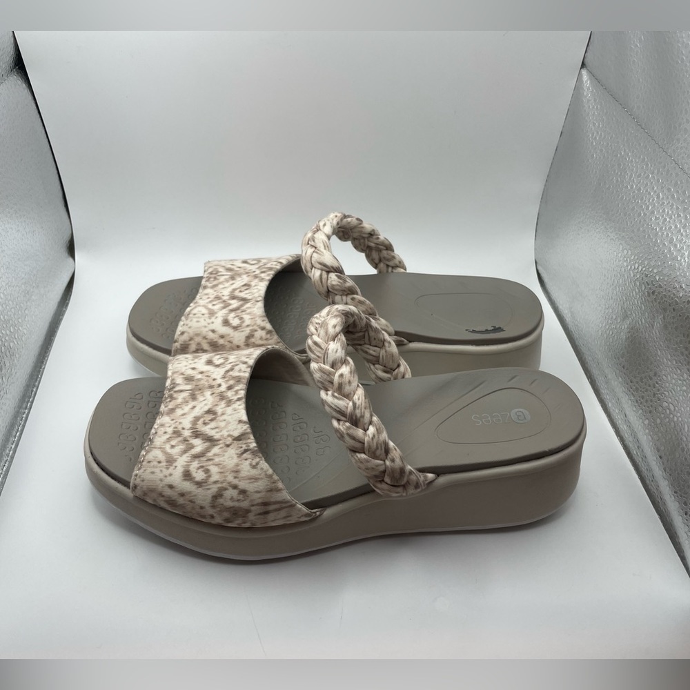 Bzees New Wave Braided Wedge Sandals Size 8.5